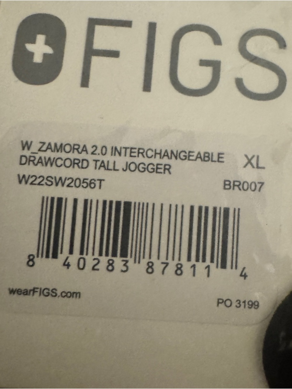 NWT FIGS Scrub Set Bone Rafaela Top & Zamora Interchangeable Drawcord Pants XL - Picture 10 of 10